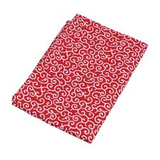 Japanese Furoshiki Wrapping Cloth Karakusa Arabesque Red Polyester 35in