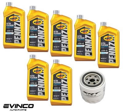 Pennzoil 0W40 Ultra Full Synthetic SRT Motor Oil (7 Qt) with Mopar Filter MO-041