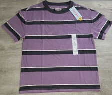 Cat  Jack Boys Purple  Blue Relaxed Fit Short Sleeve T Shirt Size M 8 NWT