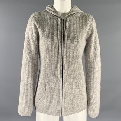 THE CASHMERE PROJECT Cashmere Strickjacke Mit Reißverschluss Größe M Grau