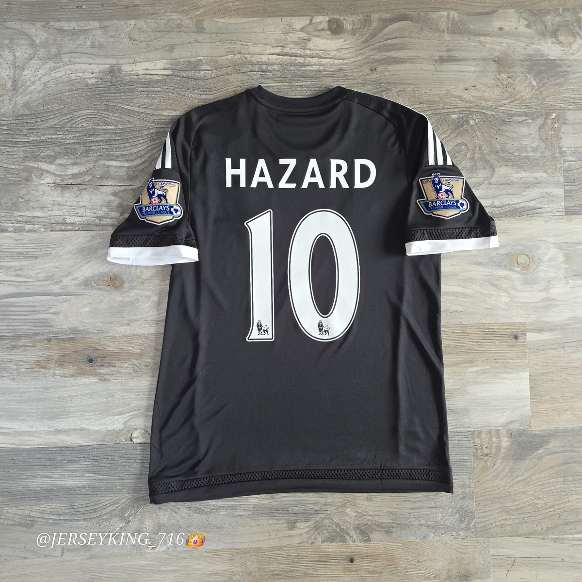 Adidas Chelsea FC Eden Hazard#10 2015/16 Third Black Jersey