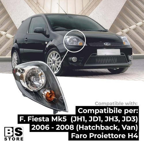 FORD FIESTA MK6 2005-2008 Front Driver Side Right Headlamp Headlight [MK-VI] - Picture 2 of 12
