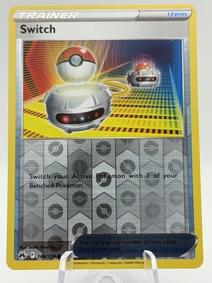 Pokémon TCG Crown Zenith Switch 144/159 Common Reverse Holo