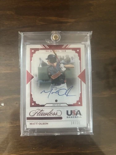 Matt Olson 2022 Panini Flawless Matt Olson Auto