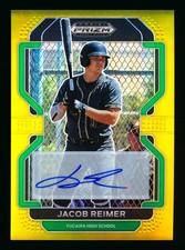 2022 PRIZM JACOB REIMER RC GOLD REFRACTOR AUTO AUTOGRAPH METS ROOKIE SSP #03/10!