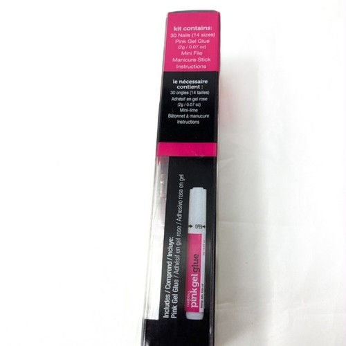 Manicure bundle of color strips, mauve/sparkle tips, black & gold sparkle nails - Picture 8 of 9