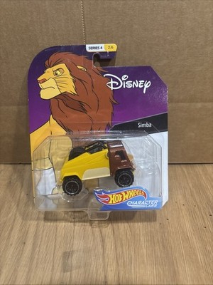 Hot Wheels Character Cars - Disney - Simba, Genie- Series 4 - Lot Of 2