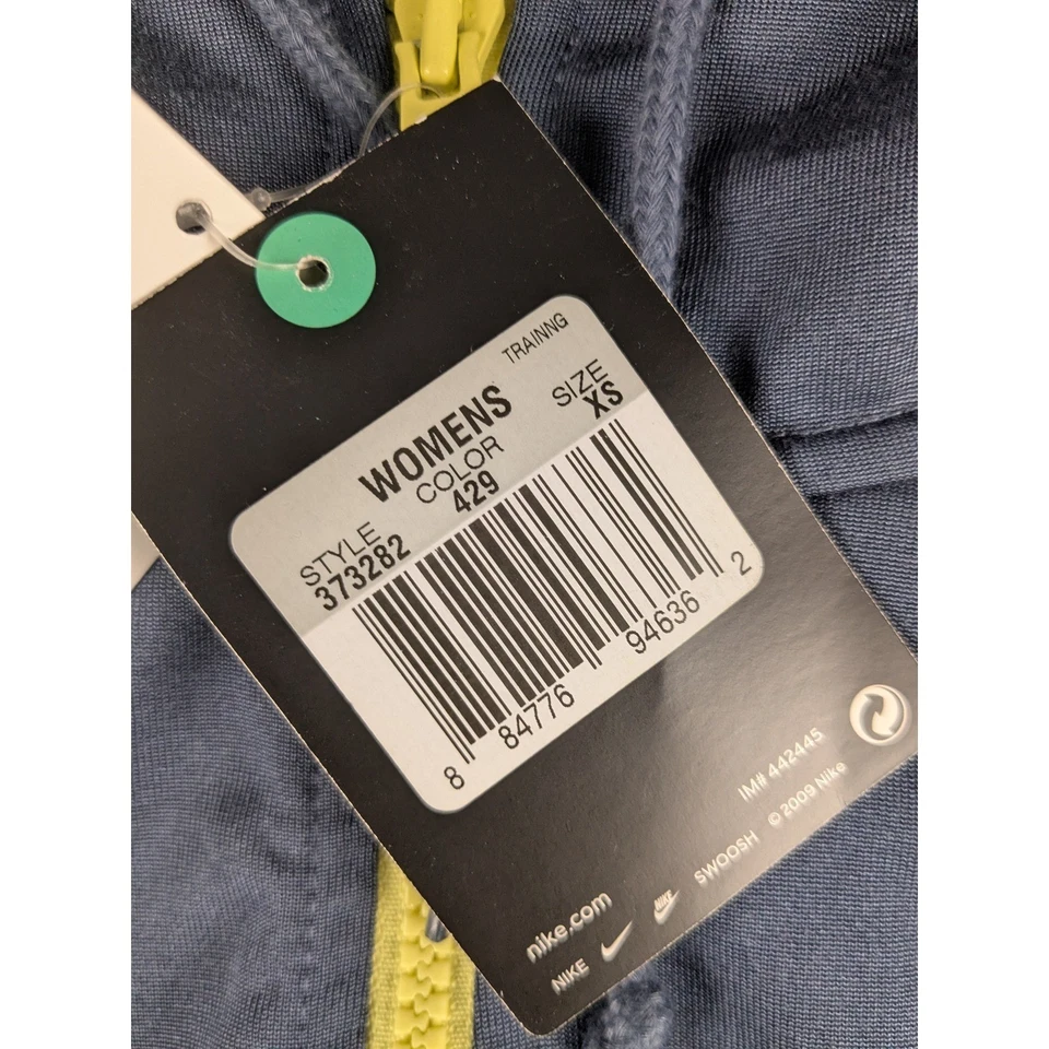 Nike Sportswear Training Vest Womens XS Full Zip Sleeveless Hoodie Blue - Image 3 of 4