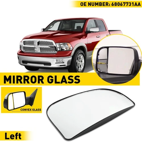 Towing Mirror Lower Glass Spotter Driver Side LH Left for Ram Pickup Truck New