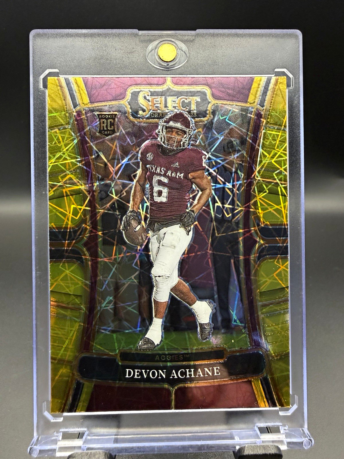 Panini 2023 Select Draft Picks Concourse De'Von Achane #20 Yellow Prizm  RC