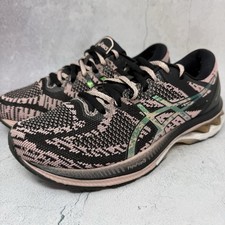 Asics Gel-Kayano 27 Running Shoes Black Ginger Peach Womens Sz 9 M B 