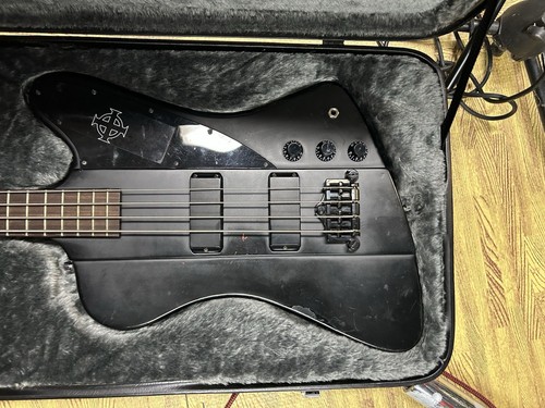 Epiphone Thunderbird IV Goth Pitch Black 4-String Electric Bass Guitar