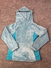 The North Face Girls 10/12 Fleece Hoodie Pullover Soft Plush Cozy Outdoor Logo