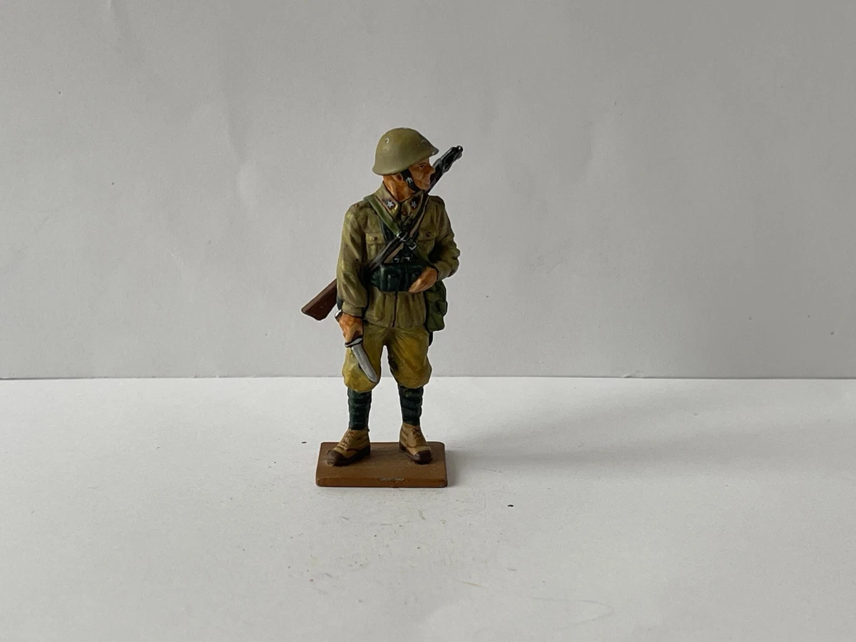 Figurine Soldat De Plomb Del Prado - Caporal, 1st Bataillon Bersaglieri (Italie, 1944) - Échelle 1:32 - Occasion