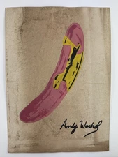 Andy Warhol COA Art Painting Original Drawing Vintage Paper Signed