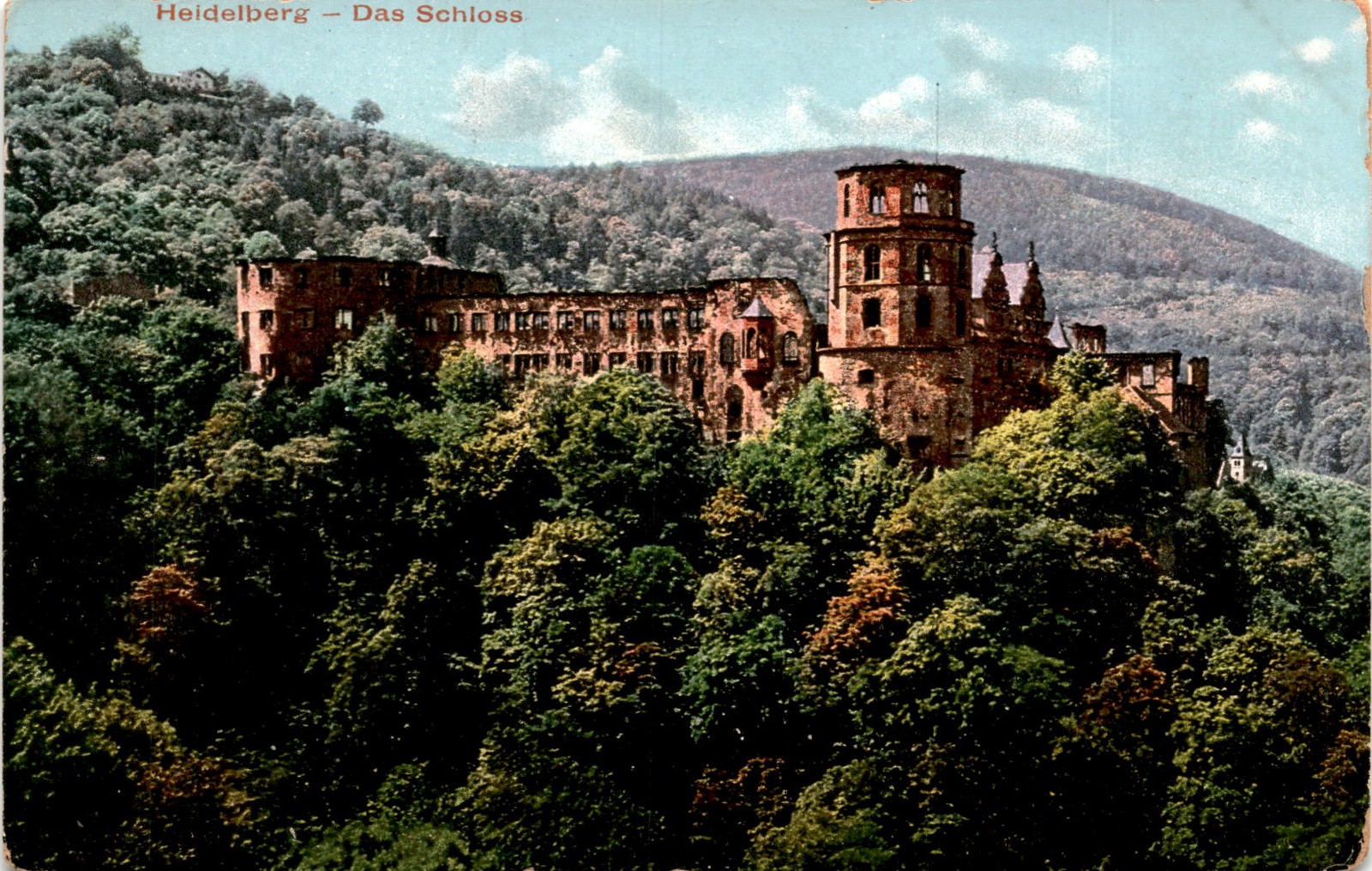Heidelberg, Das Schloss, Verlag v. Edm. von König, Major Postcard
