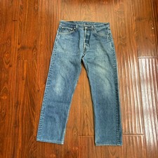 Vtg 90s Levis 501xx Denim Jeans Size 34x29 Made In USA Medium Wash