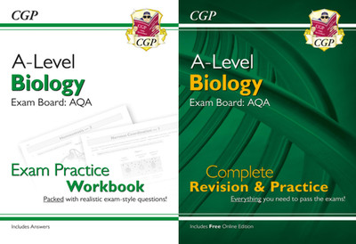 A Level Biology AQA CGP Revision and Practice Workbook or Bundle Free Flashcards