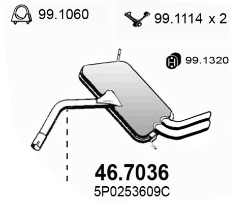 Asso EndschalldäMpfer FüR Seat Altea Leon-image