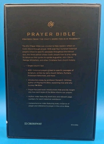 ESV Prayer Bible TruTone Brown 2019 Imitation Leather Excellent Condition - Picture 3 of 13