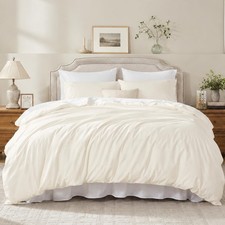 Duvet Cover Queen Size, 100 Egyptian Cotton 1000 Thread Count Ultra Soft 3-P...