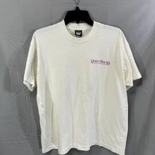 Vintage Union-Trib 10 Shirt Mens XL San Diego Run Walk Literacy Graphic 90s