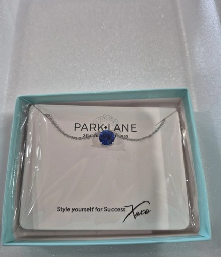 NWT Sapphire Blue IMPRESSION NECKLACE Park Lane