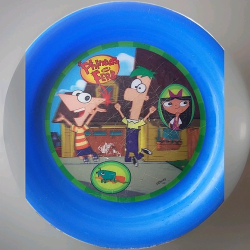 Zak Plastic Blue Phineas And Ferb Kid Plate - Picture 3 of 7
