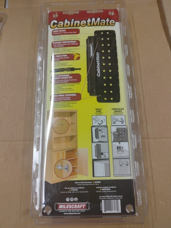 New Milescraft CabinetMate Shelf Pin Drilling Jig New 1016 New In Package - Image 2 of 3
