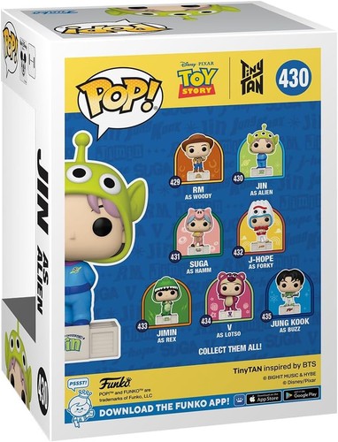 Pop Rocks Toy Story x Tiny TAN 430 Jin as Alien Toy Figure Funko 42921 - Picture 3 of 4