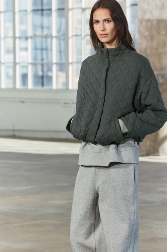 zara grey puffer jacket Size M-L - Picture 2 of 4