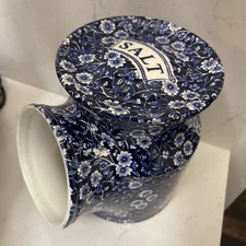 RARE stunning Burleigh Calico Salt Pig