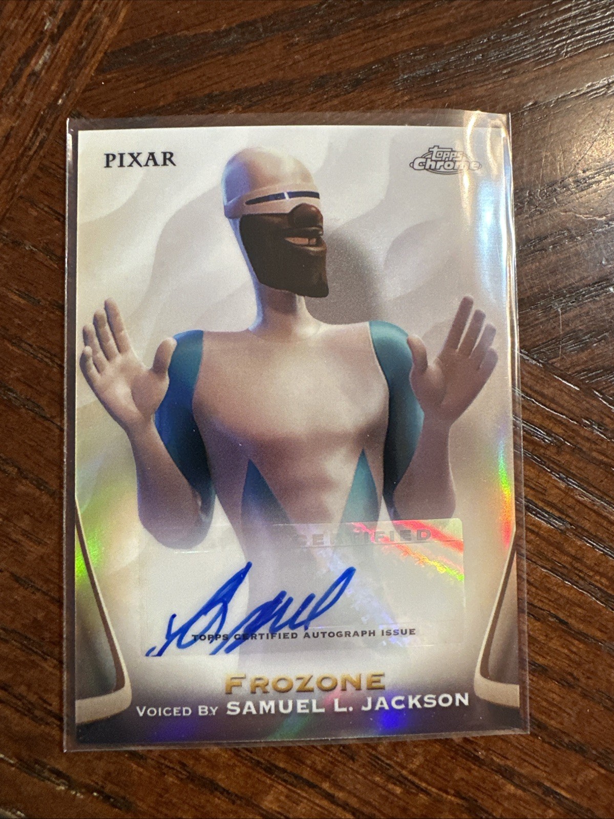 SAMUEL L. JACKSON Auto 2025 Disney Topps Chrome Incredibles Frozone Autograph SP