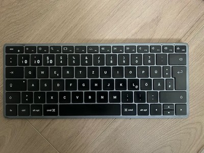 Satechi Slim X1 Mini Bluetooth  Tastatur Deutsch, QWERTZ Anthrazit