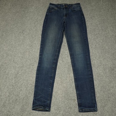 Levi's Women's 721 High Rise Skinny Jeans Dark Wash Blue W26 L30 Stretch Denim
