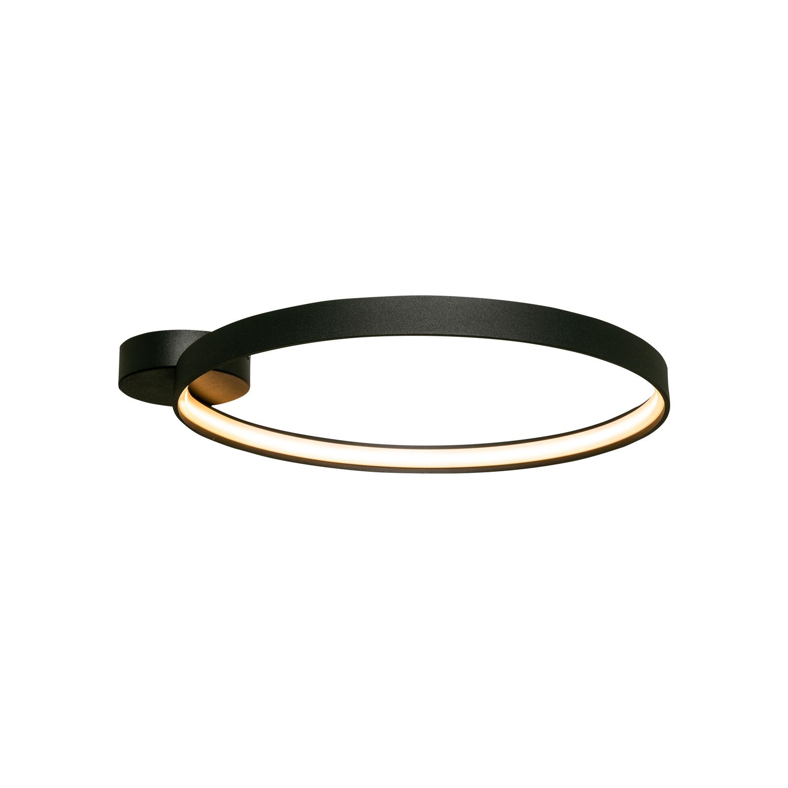 CIRCLE MATTE BLACK CEILING LIGHT NT LED 30W WW 3000K LA0770