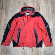Couloir Red & Black Men’s Ski Snow Jacket Packable Hood • 50 