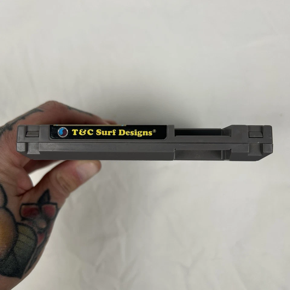 T&C Surf Designs Wood and Water Rage NES Game Cart Only Nintendo Tested Working - Image 3 of 4