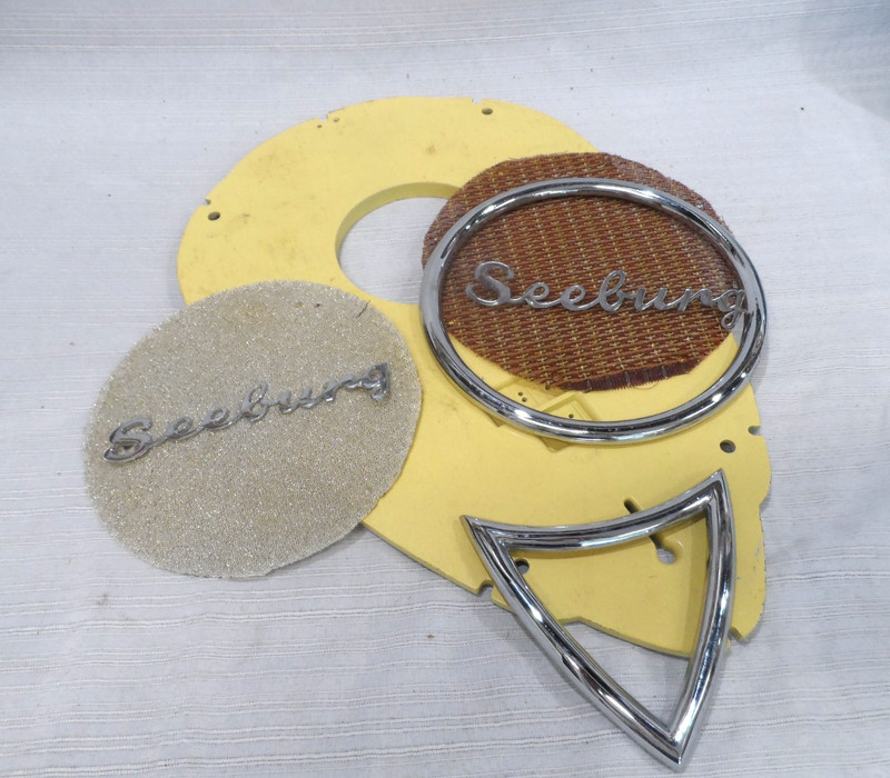 GREAT Original Seeburg Teardrop External Speaker Parts For Restoration!! Chrome!
