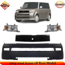 Front Bumper Cover & Grille Assembly Kit For 2004-2006 Scion xB Base Model