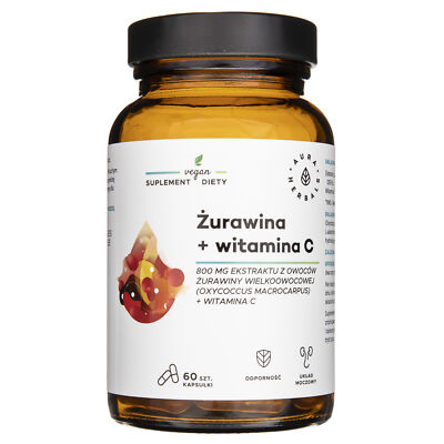 Aura Herbals Cranberry 800 mg + Vitamin C - 60 Kapseln
