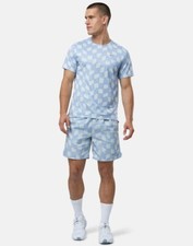 Nike Run Division Shirt  Challenger 7" Shorts Outfit Sz M Sky Blue Red White