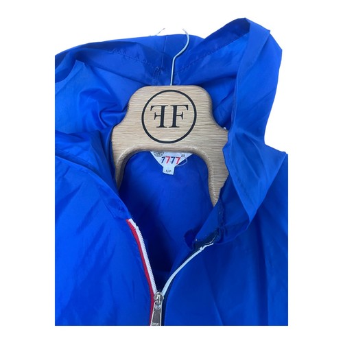 7777 Vintage "KayWay" Style Jacket/Windbreaker Small Medium Blue Packable/Hooded - Picture 4 of 7