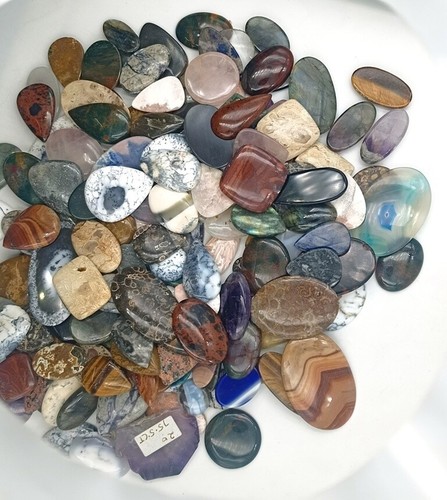Mix Gemstone Cabochon Lot, Natural Mix Gemstone 72617 - Picture 5 of 7