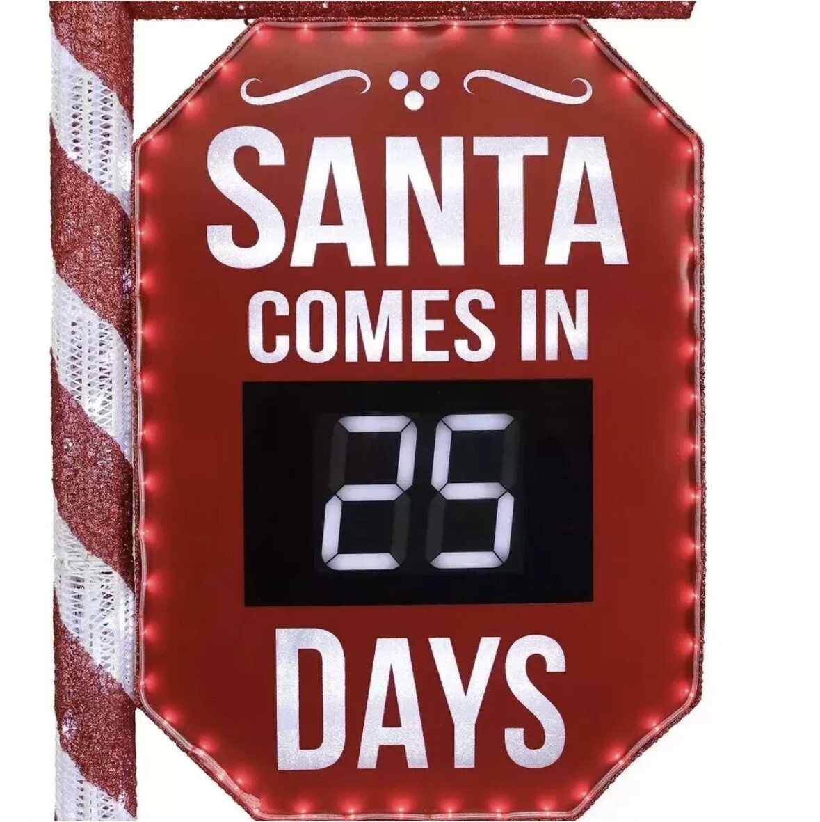 Member s Mark 5 Pre Lit Santa Countdown Sign FREE SHIPPING EBay Member s mark 5 pre lit santa countdown sign free shipping ebay