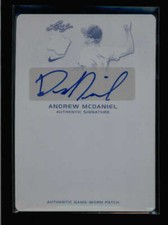 ANDREW MCDANIEL 2018 LEAF PERFECT GAME BLACK PRINTING PLATE AUTO #1/1 AN1524