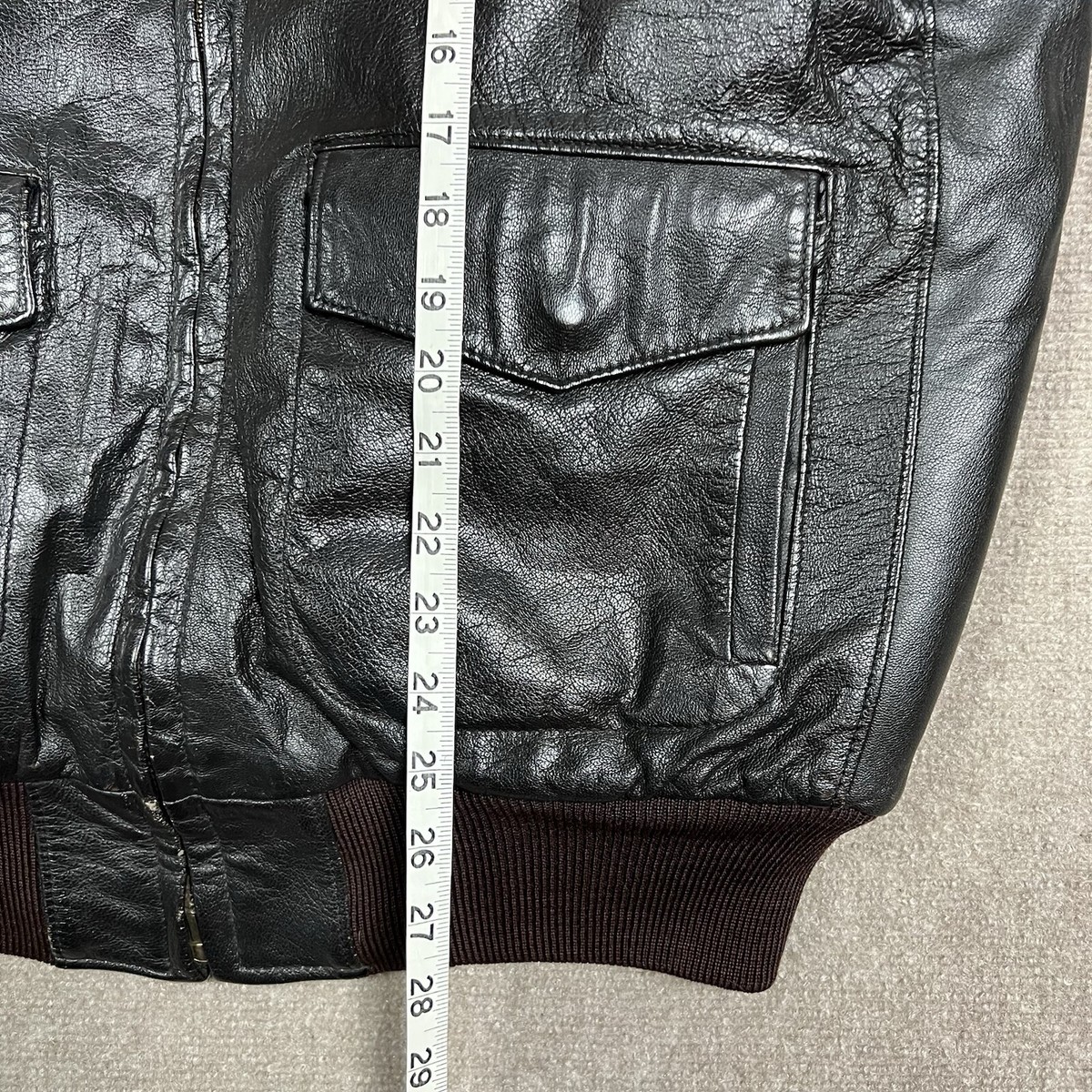 Vintage 80s LL Bean G1 Brown Leather Flight Bomber Jacket Vintage 80s LL Bean G1 Brown Leather Flight Bomber Jacket