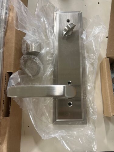 Emtek 4212MUS15RH Melrose RH gleichschließendes Zugangsset mit Milano Hebel - Satin Nickel - Bild 3 von 9