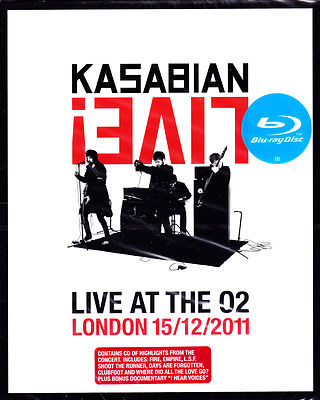 KASABIAN live at the O2 london 15.12.2011 Blu-ray + CD NEU OVP/Sealed