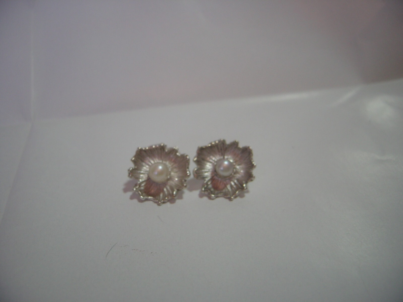 Solid Silver flower earings-Stunning designer-sup… - image 10